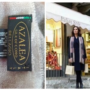 Italian Cashmere Scarf Wrap Made in Bellagio Italy Brand New